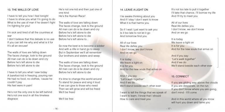 Seb Morgan - Falling Then Flying - Album Booklet