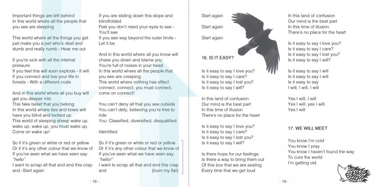 Seb Morgan - Falling Then Flying - Album Booklet