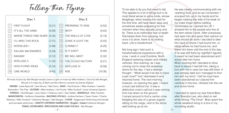 Seb Morgan - Falling Then Flying - Album Booklet