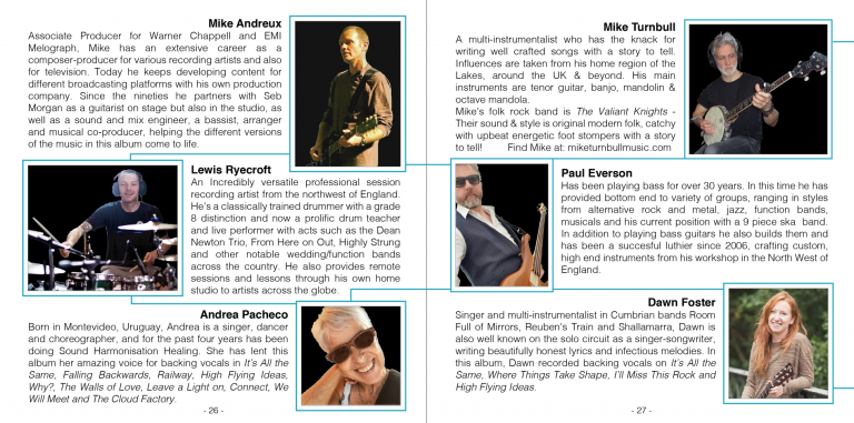 Seb Morgan - Falling Then Flying - Album Booklet