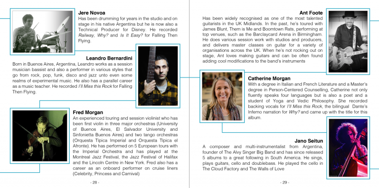 Seb Morgan - Falling Then Flying - Album Booklet