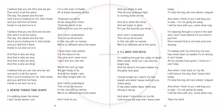 Seb Morgan - Falling Then Flying - Album Booklet